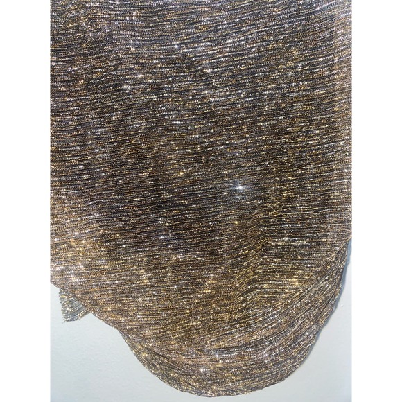 ZARA cute gold ruffled crop top size small 0074 - Picture 8 of 10